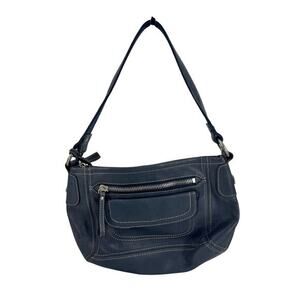 Fossil Vickery Black‎ Leather Shoulder Bag